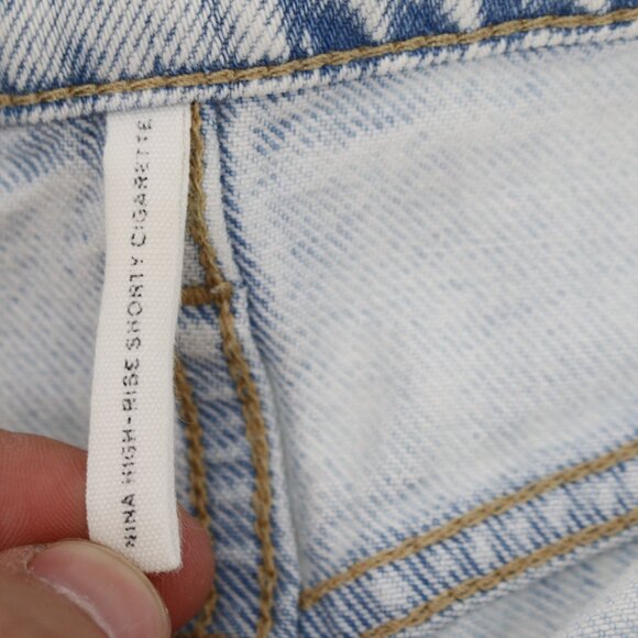Rag & Bone Jeans Womens 30 Nina High Rise Shorty Cigarette Raw Mica Button Fly - Picture 13 of 13